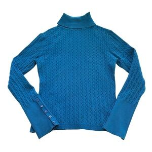 Liz Claiborne Blue Turtleneck